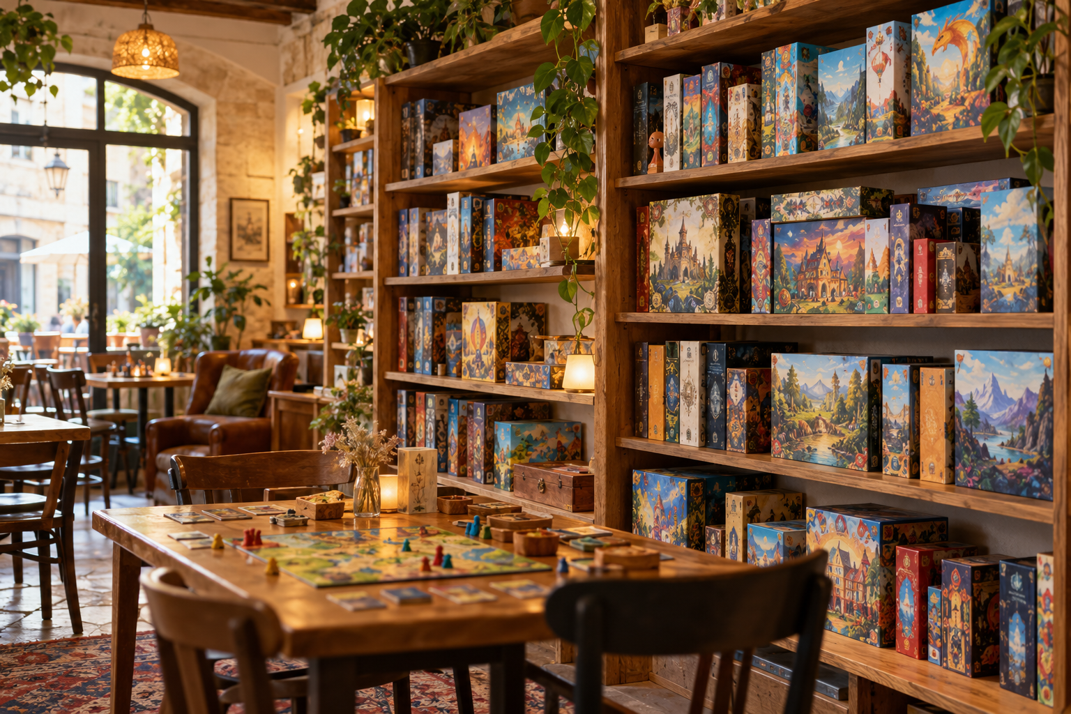 Illustration : espace de jeux de société