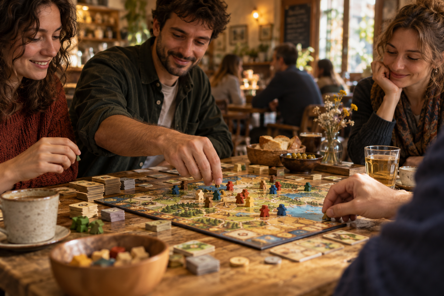 Illustration : partie de jeu entre amis